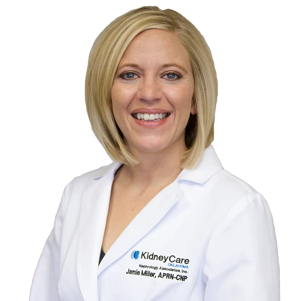 profile picture of Jamie Miller wearing a white lab coat.